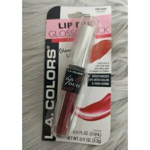 L.A. Colors Lipstick‎ Lip Gloss Duo   Charmed -NIP